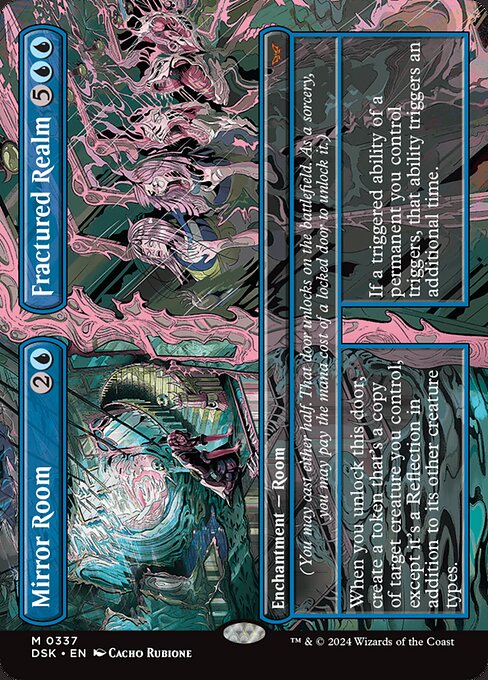 MTG Mirror Room // Fractured Realm DSK 337 Borderless Nonfoil