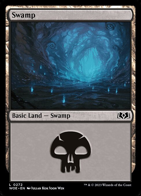 MTG Swamp WOE 272 Regular Foil