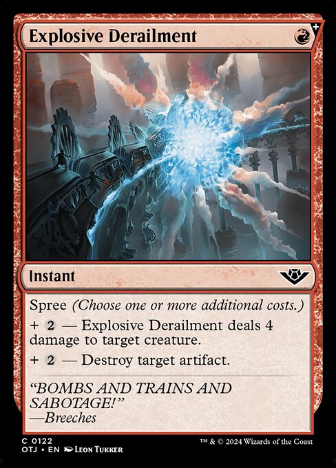 MTG Explosive Derailment OTJ 122 Regular Foil