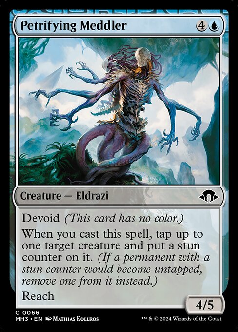 MTG Petrifying Meddler MH3 066 Regular Foil