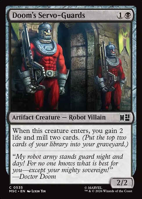 MTG Doom's Servo-Guards MSC 535 Regular Nonfoil
