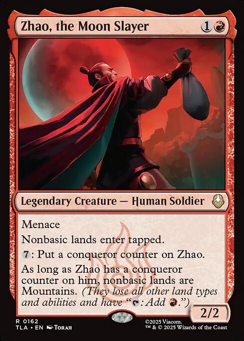 MTG Zhao, the Moon Slayer TLA 162 Regular Foil