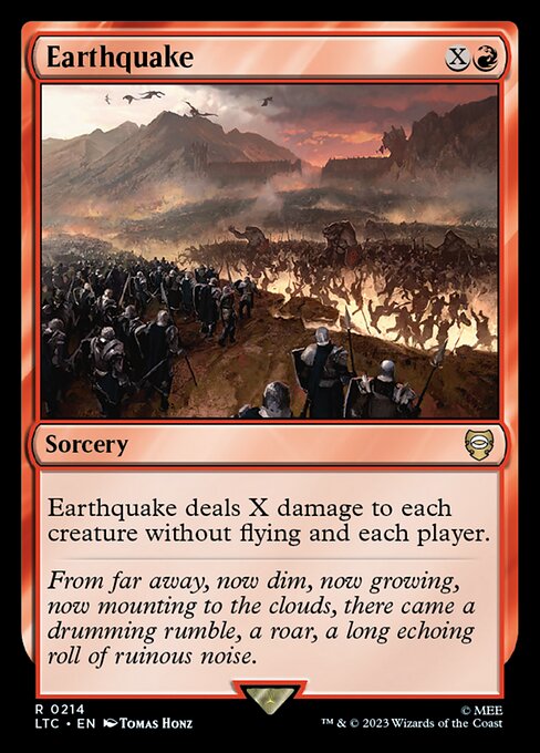 MTG Earthquake LTC 214 Alternate Art Nonfoil