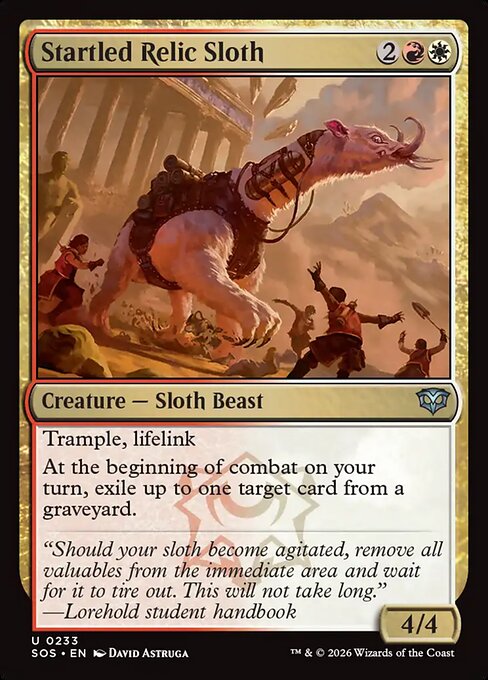 MTG Startled Relic Sloth SOS 233 Regular Foil