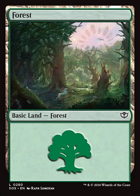 MTG Forest SOS 280 Regular Nonfoil