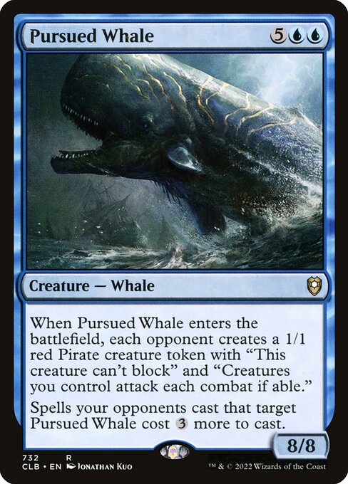 MTG Pursued Whale CLB 732 Commander Deck Nonfoil