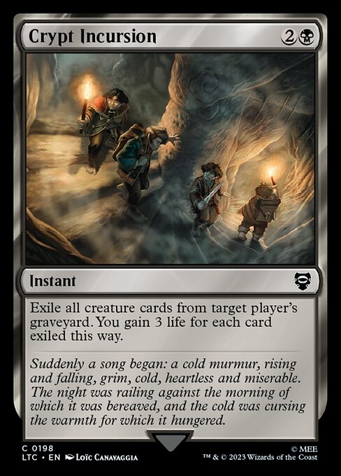 MTG Crypt Incursion LTC 198 Alternate Art Nonfoil