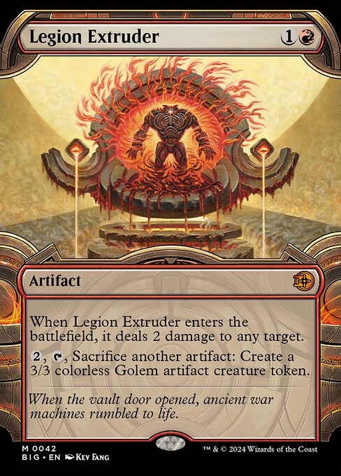 MTG Legion Extruder BIG 042 Showcase Vault Frame Foil