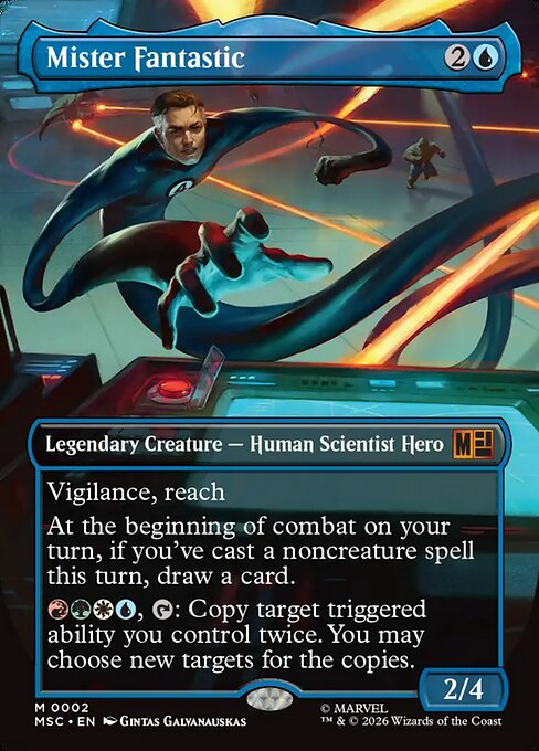 MTG Mister Fantastic MSC 002 Borderless Foil
