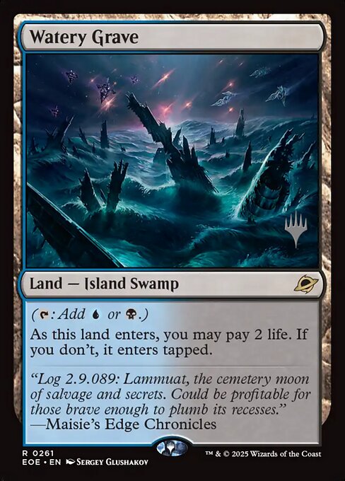 MTG Watery Grave PEOE 261p Promo Pack Foil