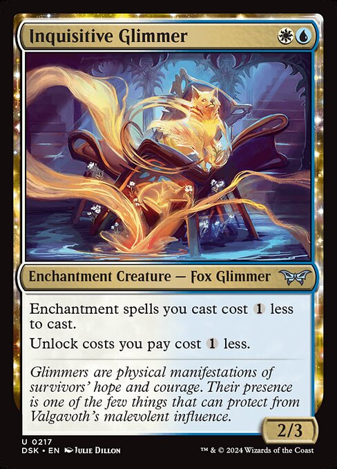 MTG Inquisitive Glimmer DSK 217 Regular Nonfoil