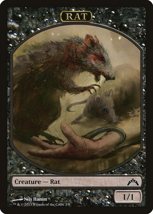 MTG Rat Token GTC 002 Token Nonfoil