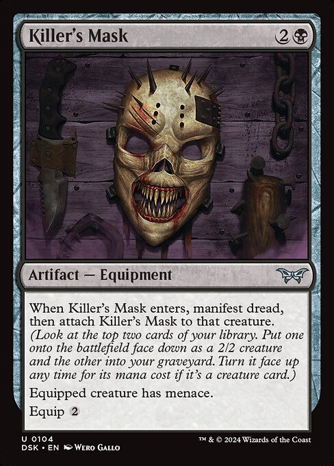 MTG Killer's Mask DSK 104 Regular Foil