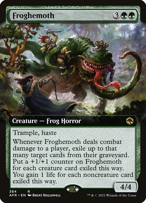 MTG Froghemoth AFR 384 Extended Art Nonfoil