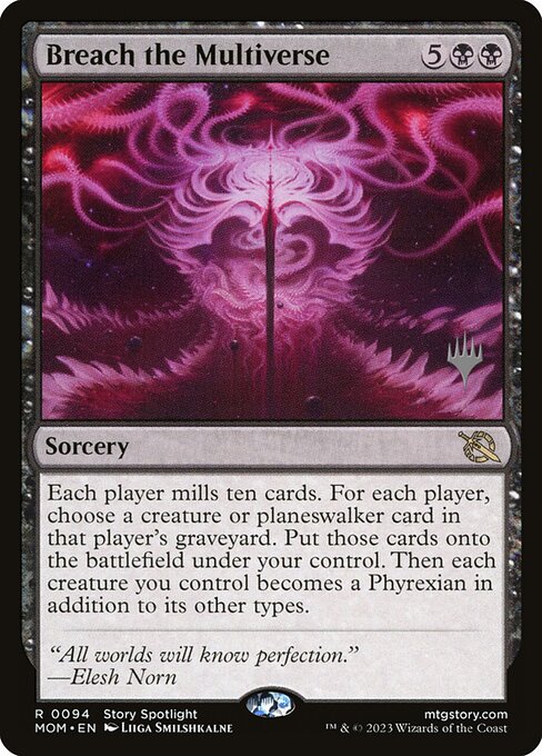 MTG Breach the Multiverse PMOM 094p Promo Pack Foil