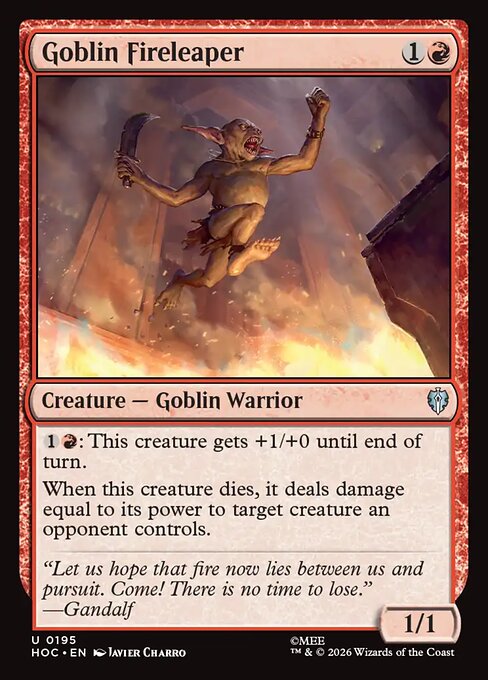 MTG Goblin Fireleaper HOC 195 Regular Foil