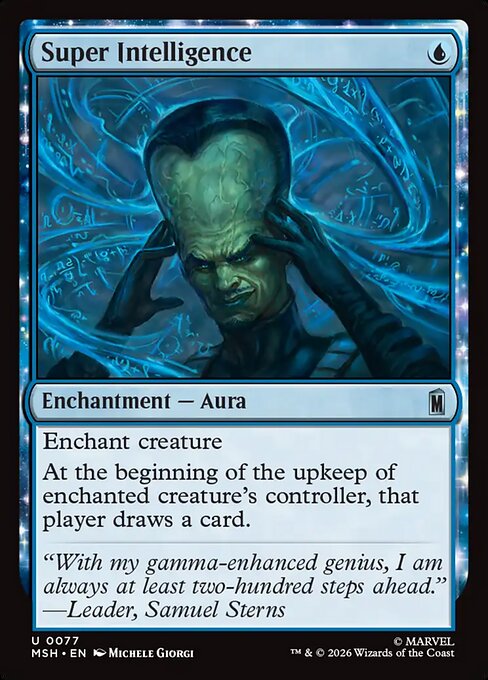 MTG Super Intelligence MSH 077 Regular Foil
