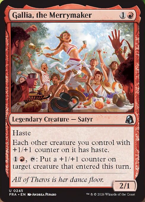 MTG Gallia, the Merrymaker FRA 245 Standard Nonfoil front