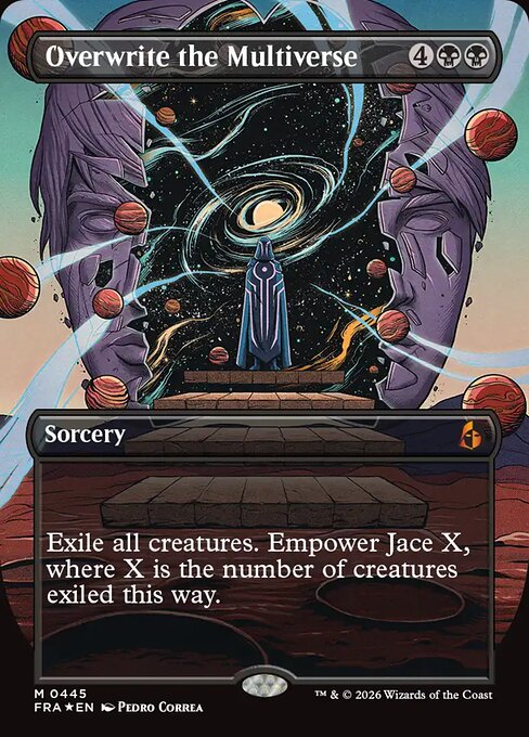 MTG Overwrite the Multiverse FRA 445 Bundle Promo Foil front