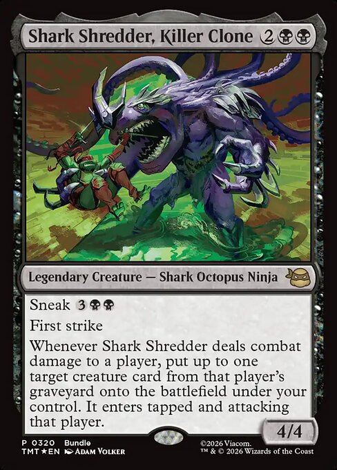 MTG Shark Shredder, Killer Clone TMT 320 Bundle Promo Foil