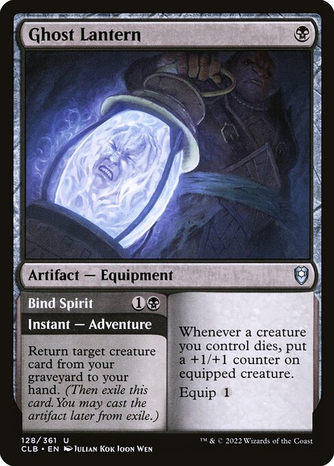 MTG Ghost Lantern // Bind Spirit CLB 128 Regular Nonfoil