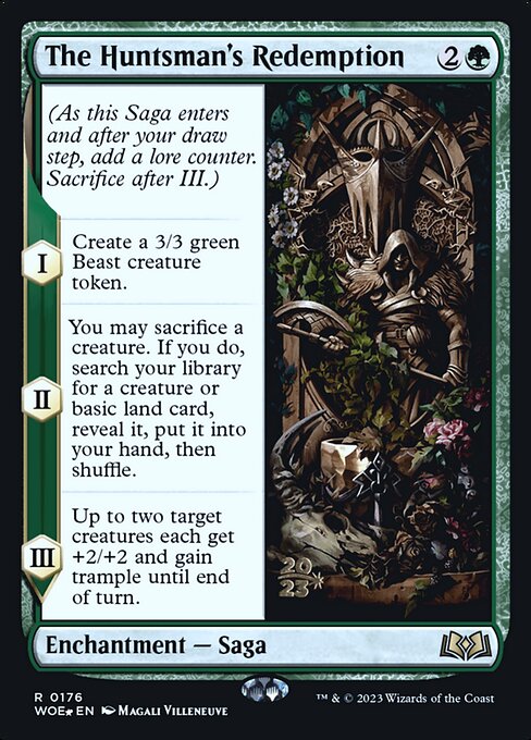MTG The Huntsman's Redemption PWOE 176s Prerelease Foil