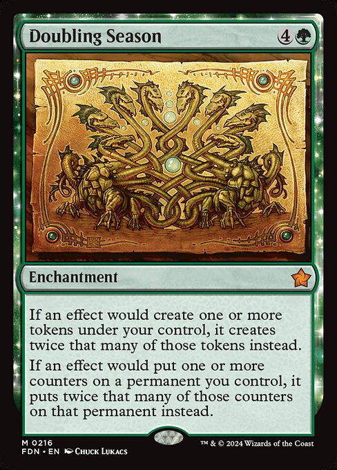 MTG Doubling Season FDN 216 Regular Nonfoil