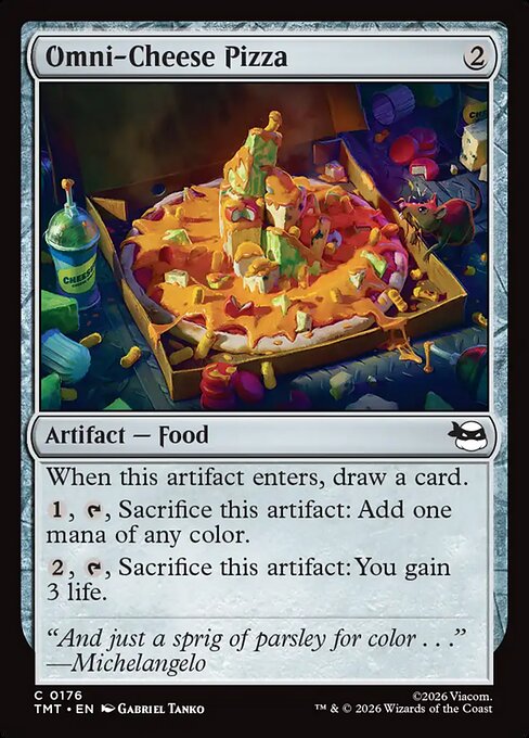 MTG Omni-Cheese Pizza TMT 176 Regular Nonfoil