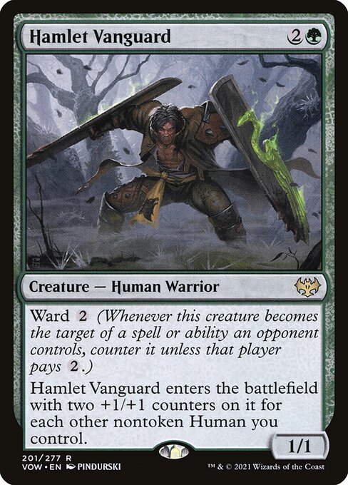 MTG Hamlet Vanguard VOW 201 Standard Foil front