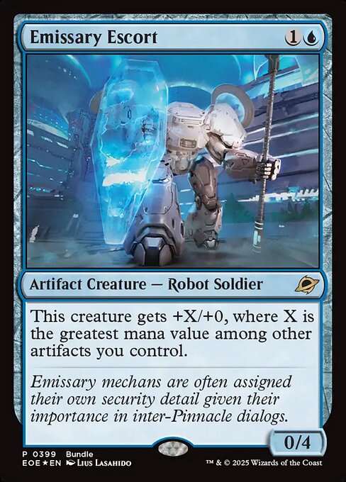 MTG Emissary Escort EOE 399 Bundle Promo Foil