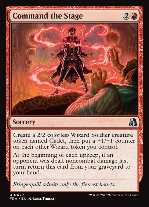 MTG Command the Stage FRA 077 Standard Nonfoil front