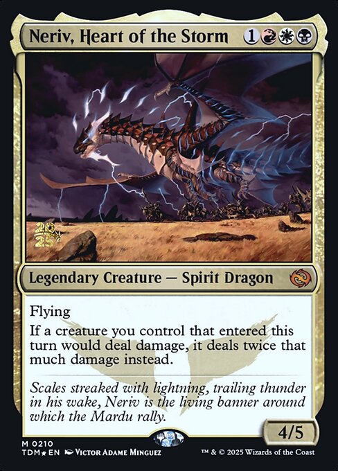 MTG Neriv, Heart of the Storm PTDM 210s Prerelease Foil