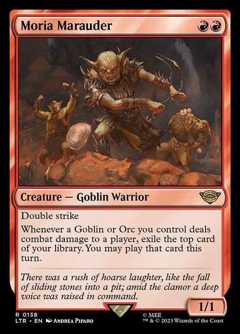 MTG Moria Marauder LTR 138 Regular Foil