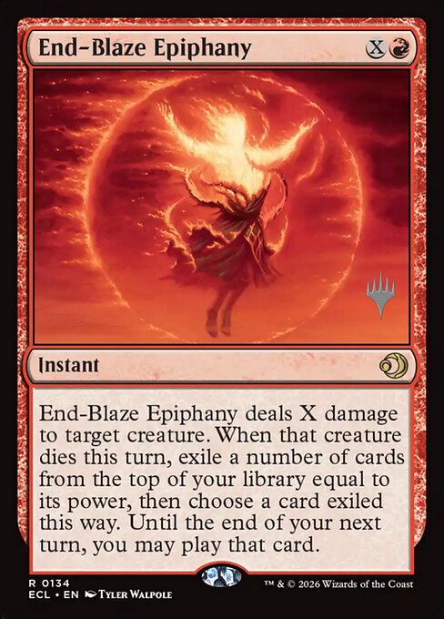 MTG End-Blaze Epiphany PECL 134p Promo Pack Nonfoil