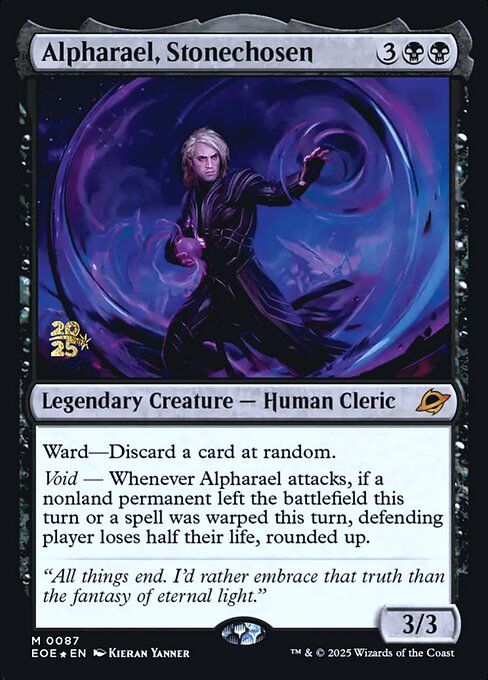 MTG Alpharael, Stonechosen PEOE 087s Prerelease Foil