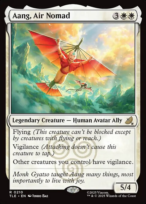 MTG Aang, Air Nomad [TLE 210] Foil