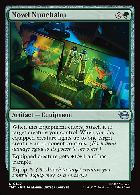 MTG Novel Nunchaku TMT 127 Regular Foil