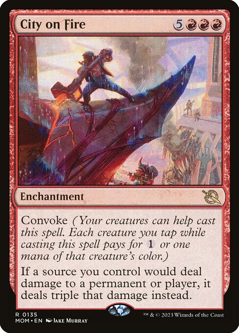 MTG City on Fire PMOM 135p Promo Pack Nonfoil
