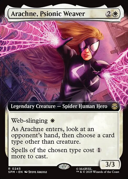 MTG Arachne, Psionic Weaver SPM 245 Extended Art Nonfoil