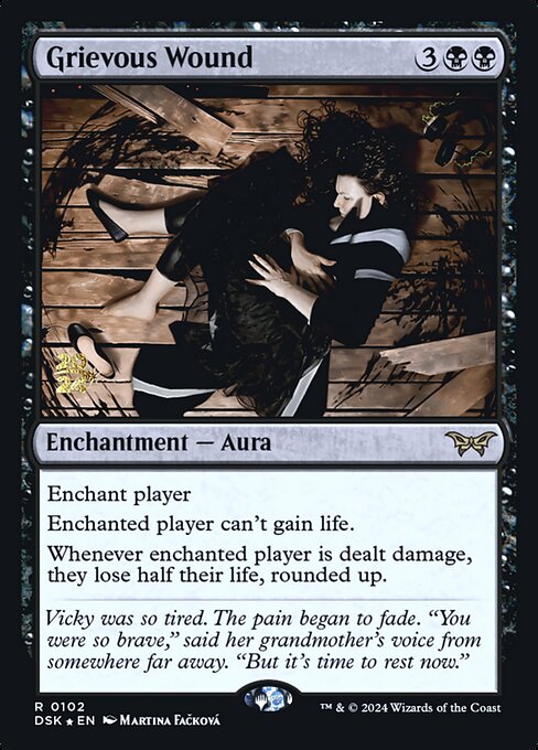 MTG Grievous Wound PDSK 102s Prerelease Foil