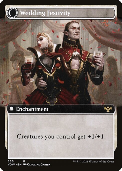 MTG Wedding Announcement // Wedding Festivity VOW 355 Extended Art Nonfoil reverse