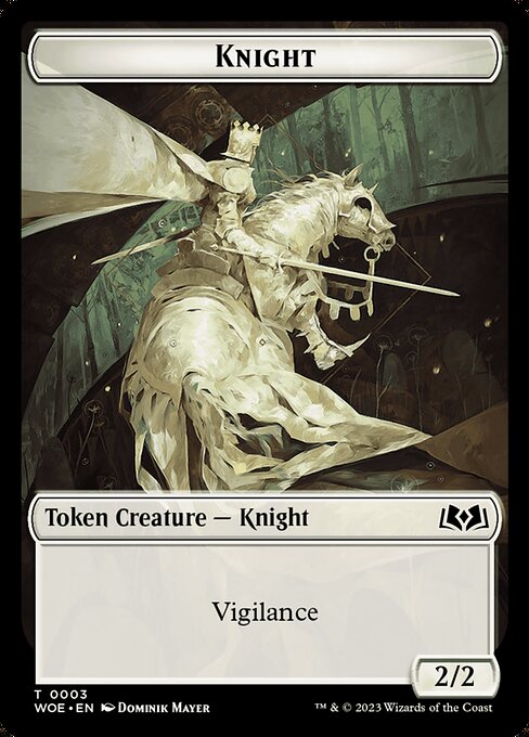 MTG Knight Token WOE 003 Token Nonfoil