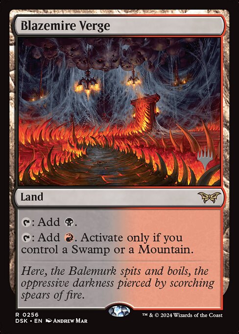 MTG Blazemire Verge PDSK 256p Promo Pack Foil