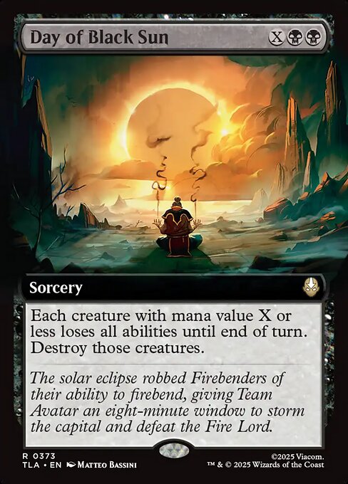 MTG Day of Black Sun TLA 373 Extended Art Nonfoil