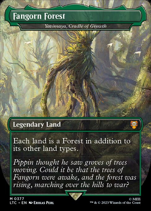 MTG Yavimaya, Cradle of Growth LTC 377 Showcase Ring Nonfoil