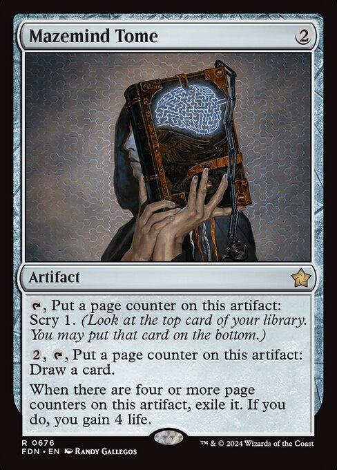 MTG Mazemind Tome FDN 676 Starter Collection Nonfoil