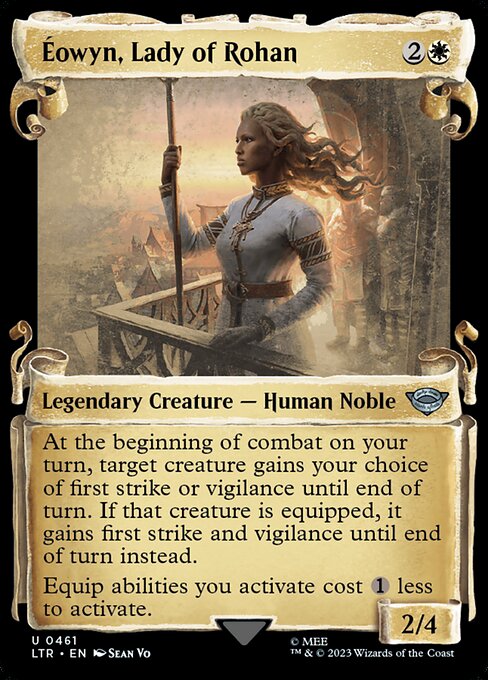 MTG Éowyn, Lady of Rohan LTR 461 Showcase Scrolls of Middle-earth Nonfoil