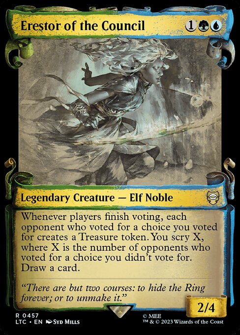 MTG Erestor of the Council LTC 457 Alternate Art Nonfoil