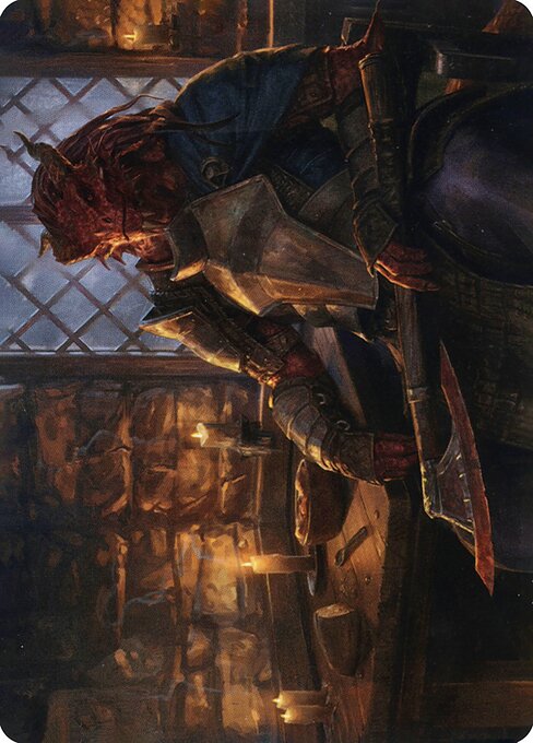 MTG Jaded Sell-Sword AAFR 047 Art Card