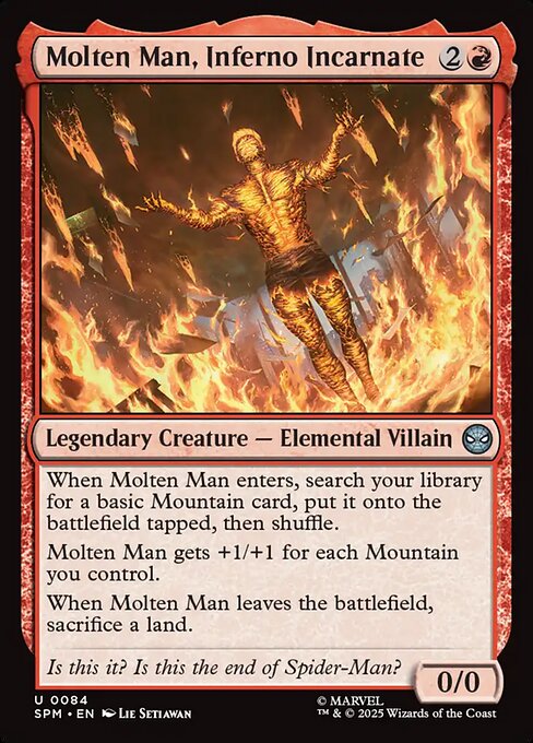 MTG Molten Man, Inferno Incarnate SPM 084 Regular Nonfoil